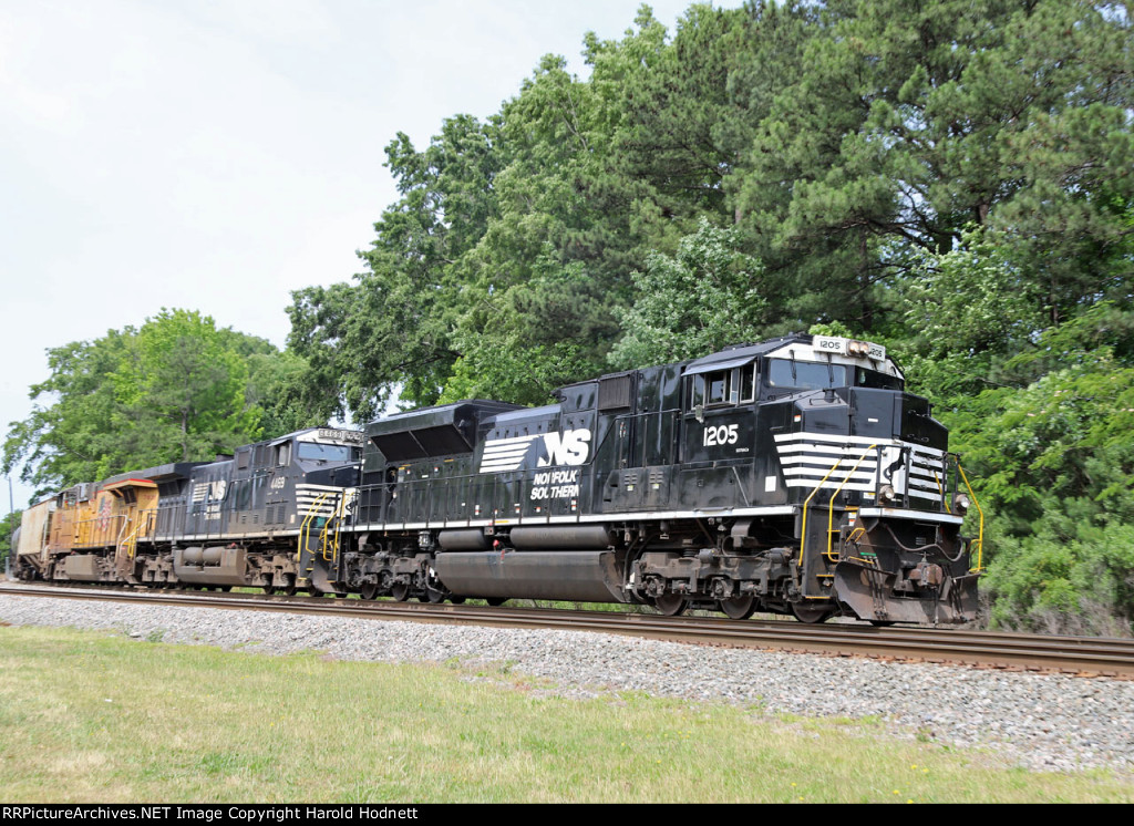 NS 1205 leads train 64D northbound